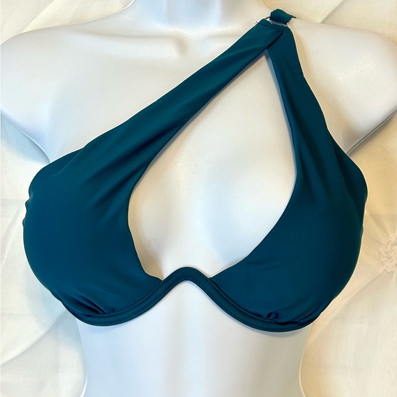 NWT One Shoulder, High Cut Thong Bikini Set- Sz 6 - Picture 2 of 10